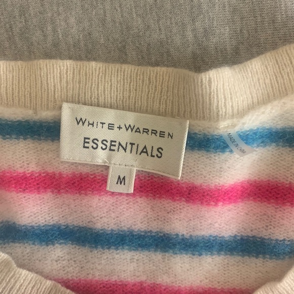 White + Warren striped cashmere sweater - Picture 2 of 6
